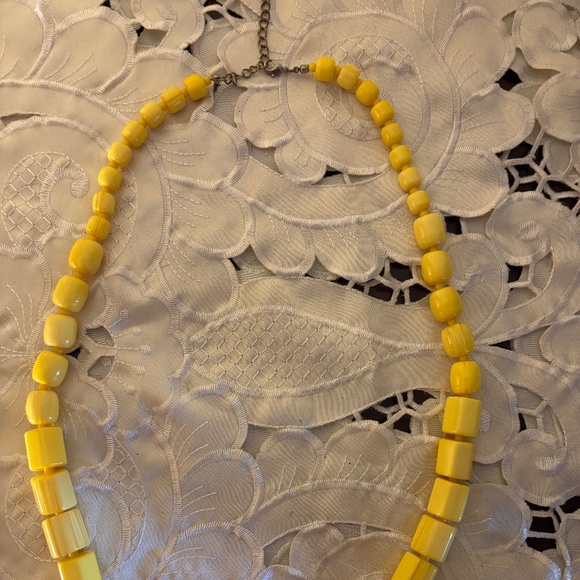 Oval Shaped Hard Plastic Necklace - 12 inches long - Picture 2 of 2